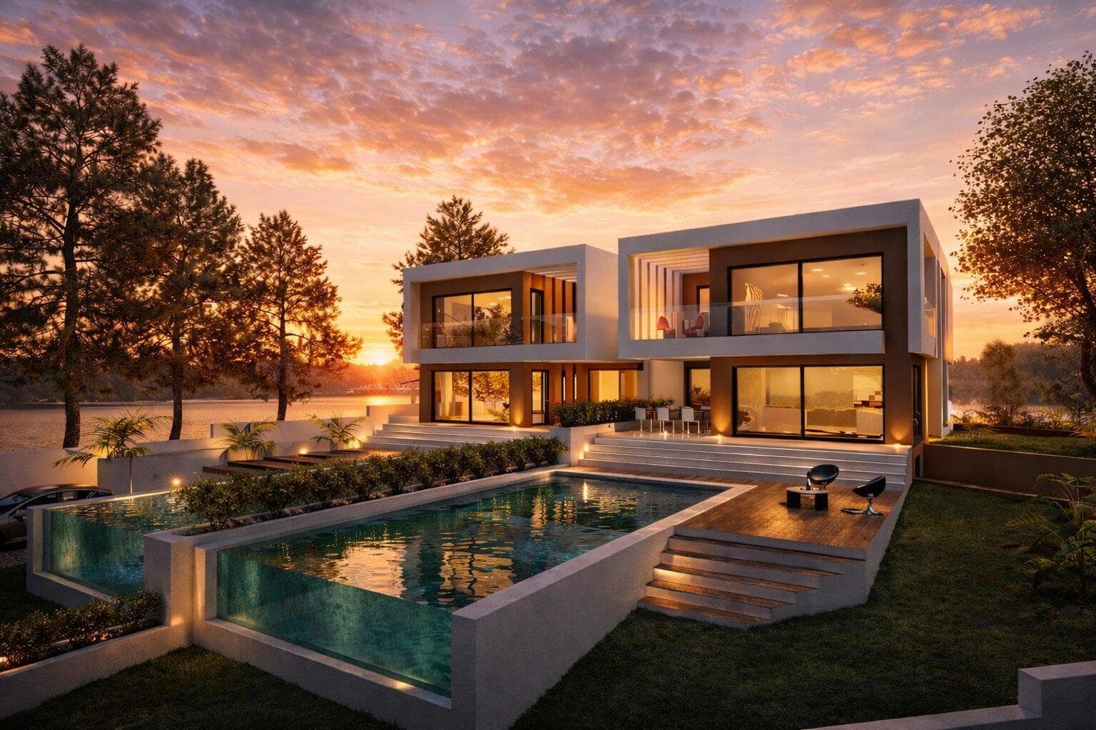 Luxury 4-Bedroom Villa Under Construction with Saltwater Pool in Soltróia